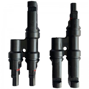 Connecteur solaire 2 TO1 Connecteur photovoltaïque de la branche T multiple T pour connecteur mâle et femelle