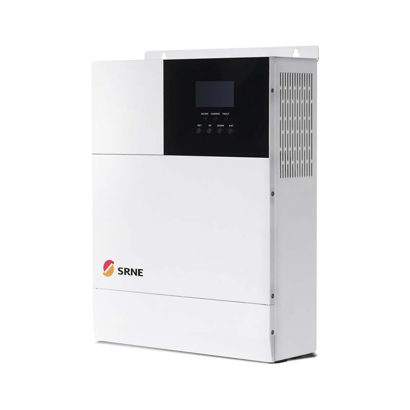 SRNE MPPT MAX 5000W SOLAR HYBRID INVERTER 80A PURE SINE WAVE D\'ondes SINE 48V 220V PV Charge 145V 50HZ 60HZ Auto LCD Auto écran LCD