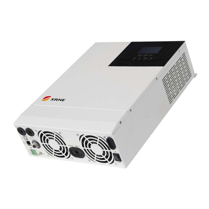 Inverter solaire hybride hybride SRNE 3000W MPPT Hybride Solar 24V 110VAC PURE SINE WAVE SINES PURE Max 100V 60A 50HZ 60HZ Inverter